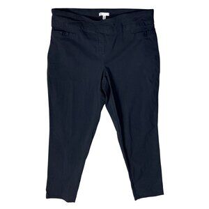Lila Rose Black Pants Stretch 18W Trouser Slacks Womens